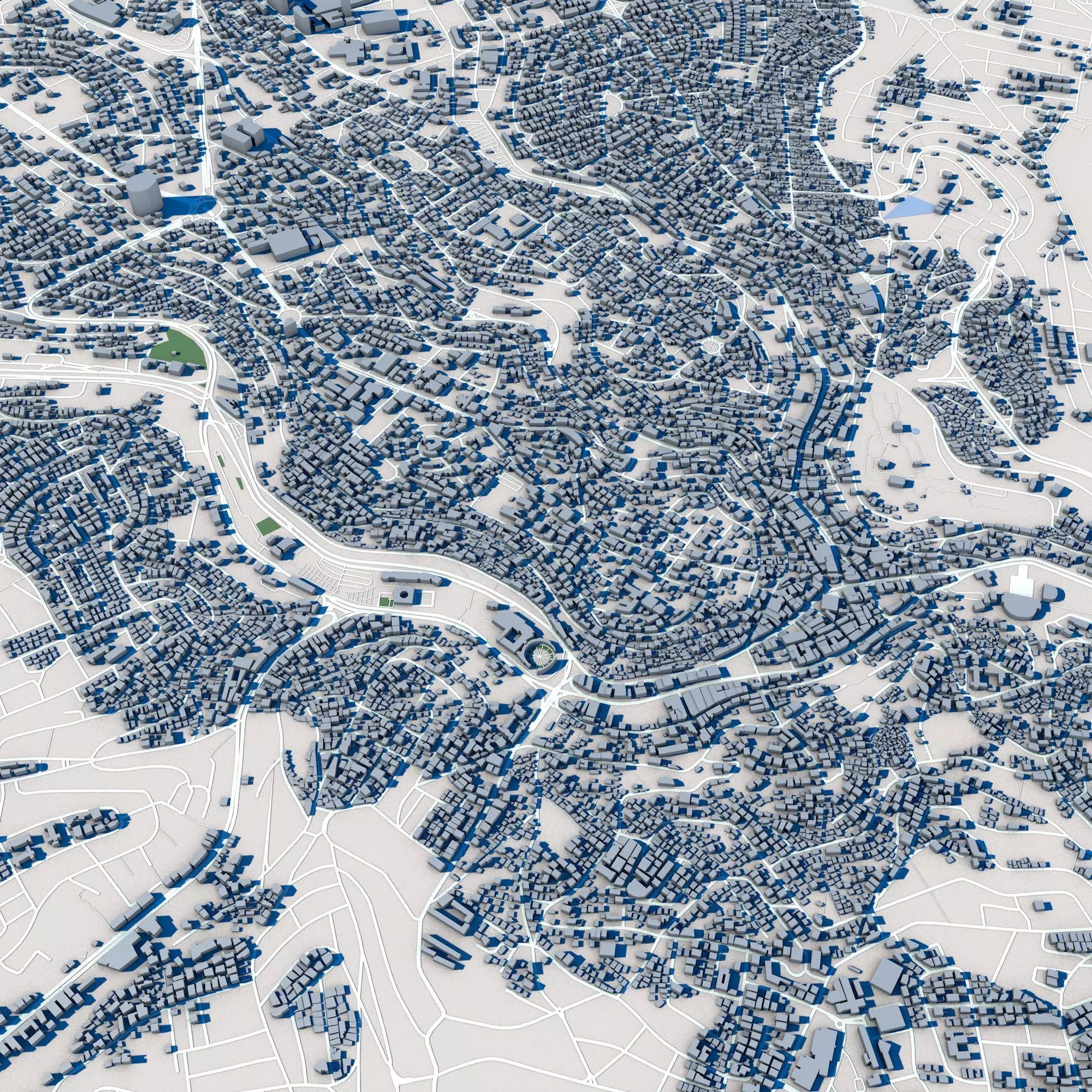 Amman City Jordan 3D model_0