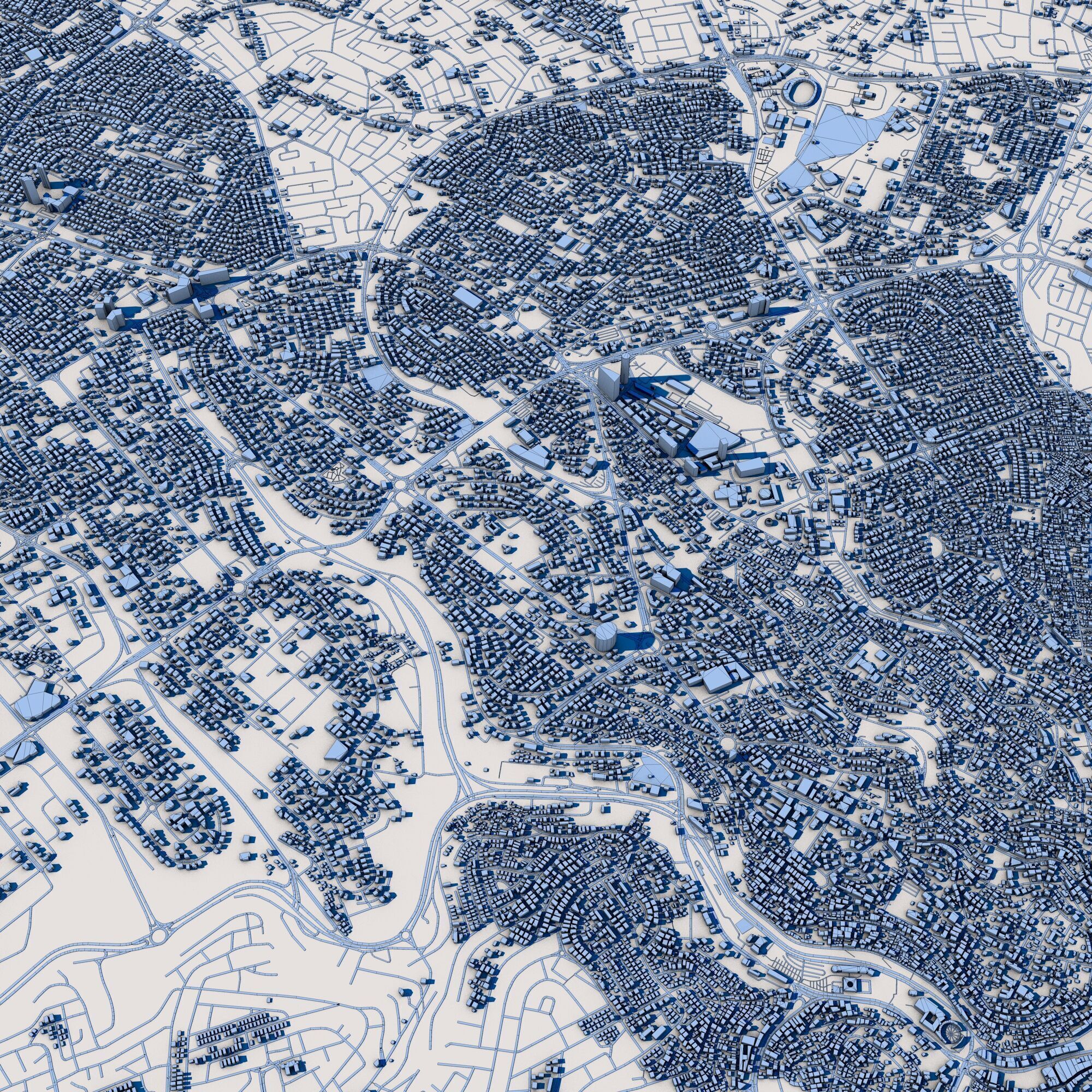 Amman City Jordan 3D model_9