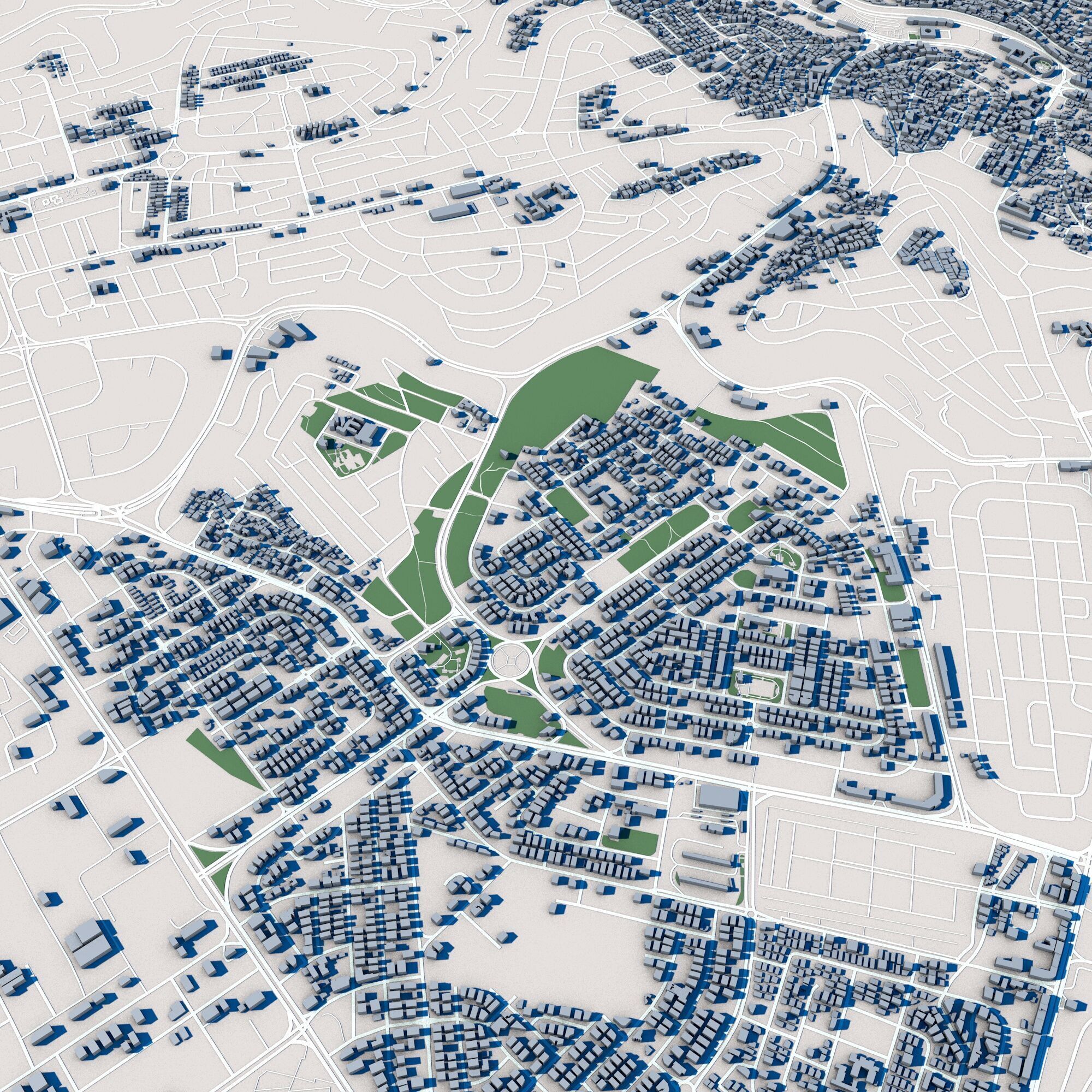 Amman City Jordan 3D model_4