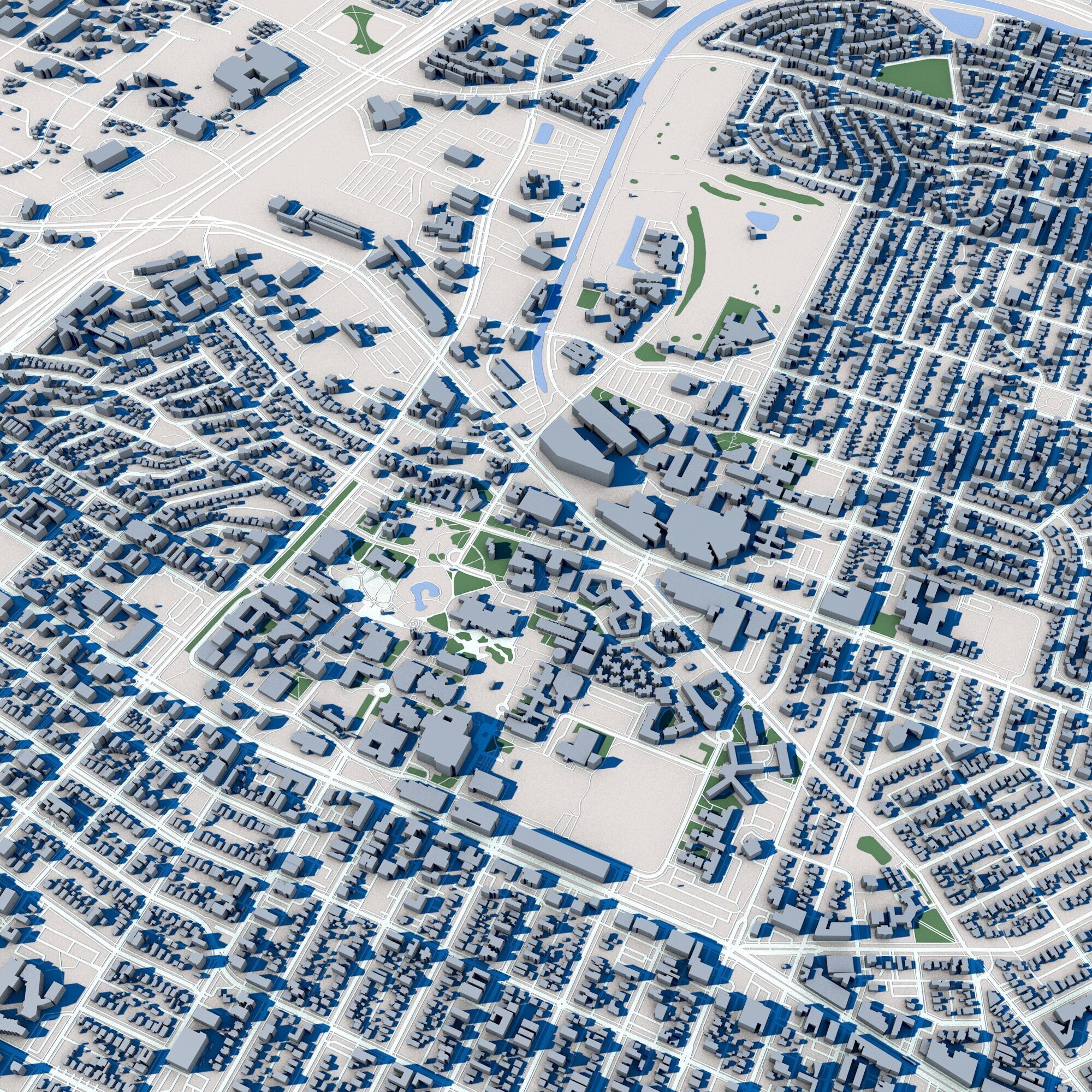 Albuquerque City New Mexico 3D model_4