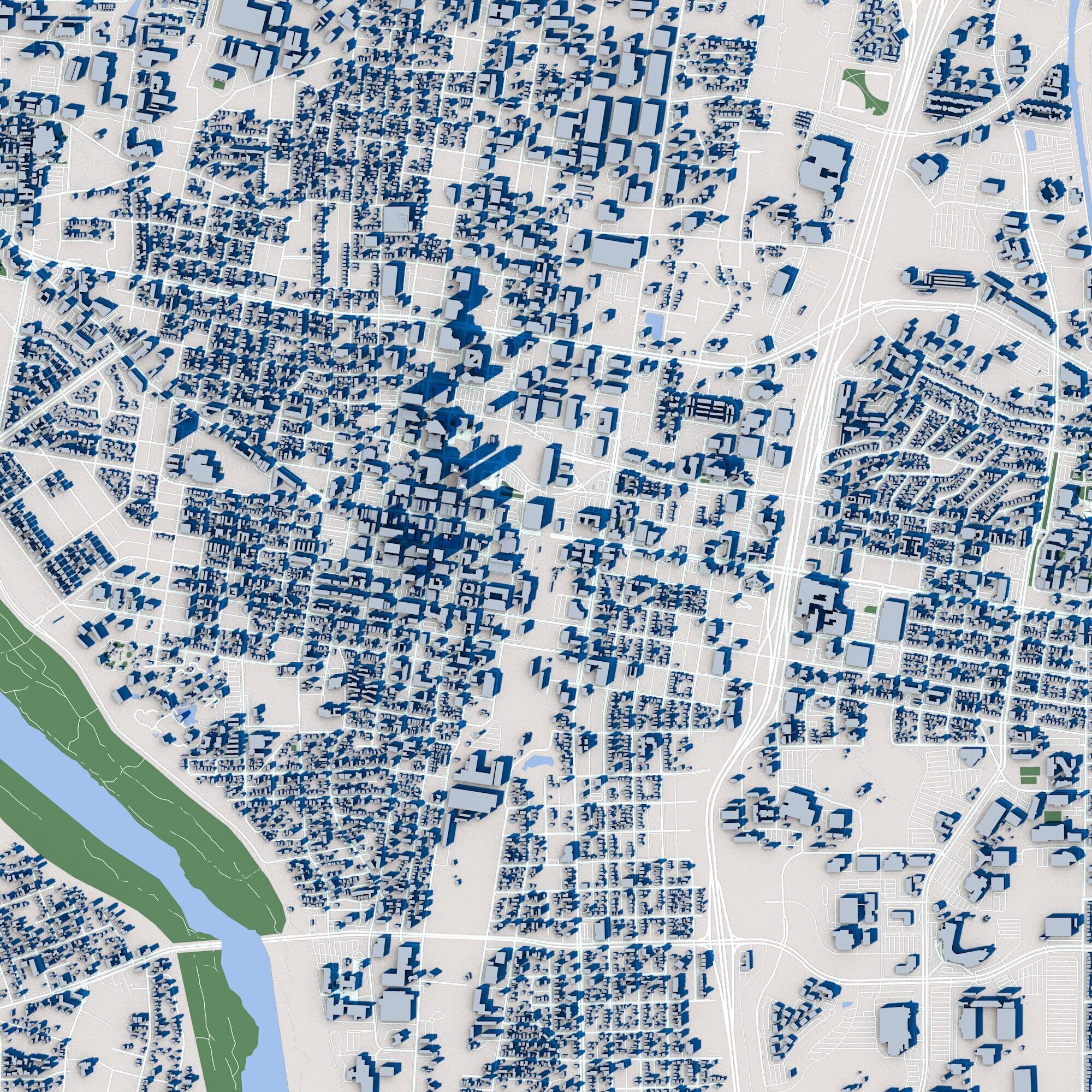 Albuquerque City New Mexico 3D model_3