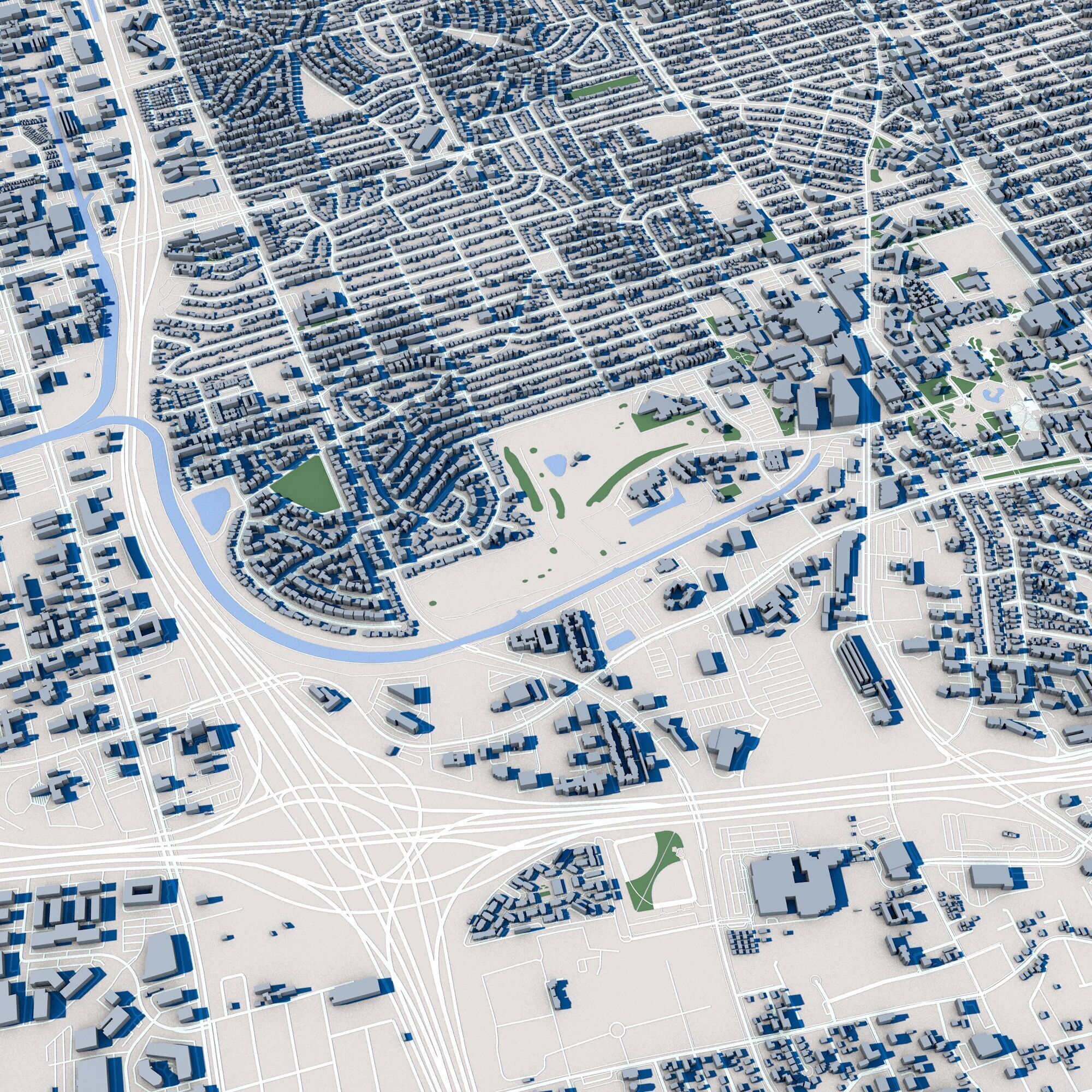 Albuquerque City New Mexico 3D model_8