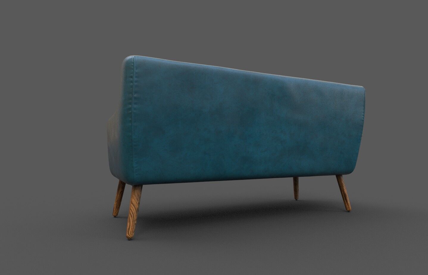 Courch-Sofa Furniture Low-poly 3D model_3