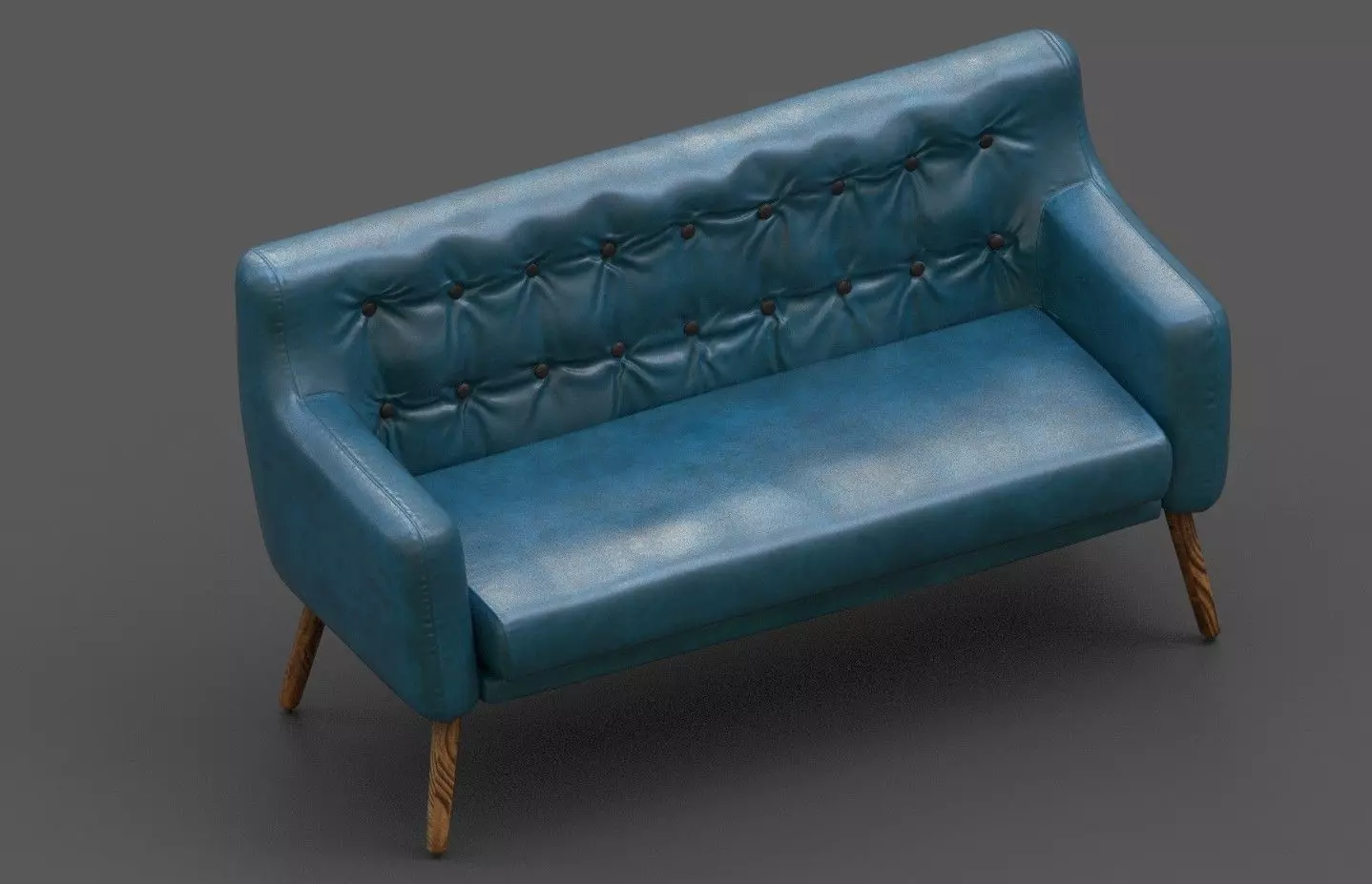 Courch-Sofa Furniture Low-poly 3D model_0