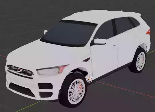 SUV Car  Low-poly 3D model