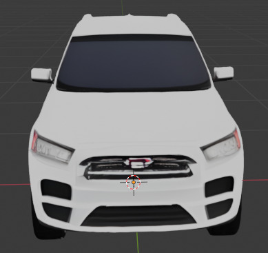 SUV Car  Low-poly 3D model_2