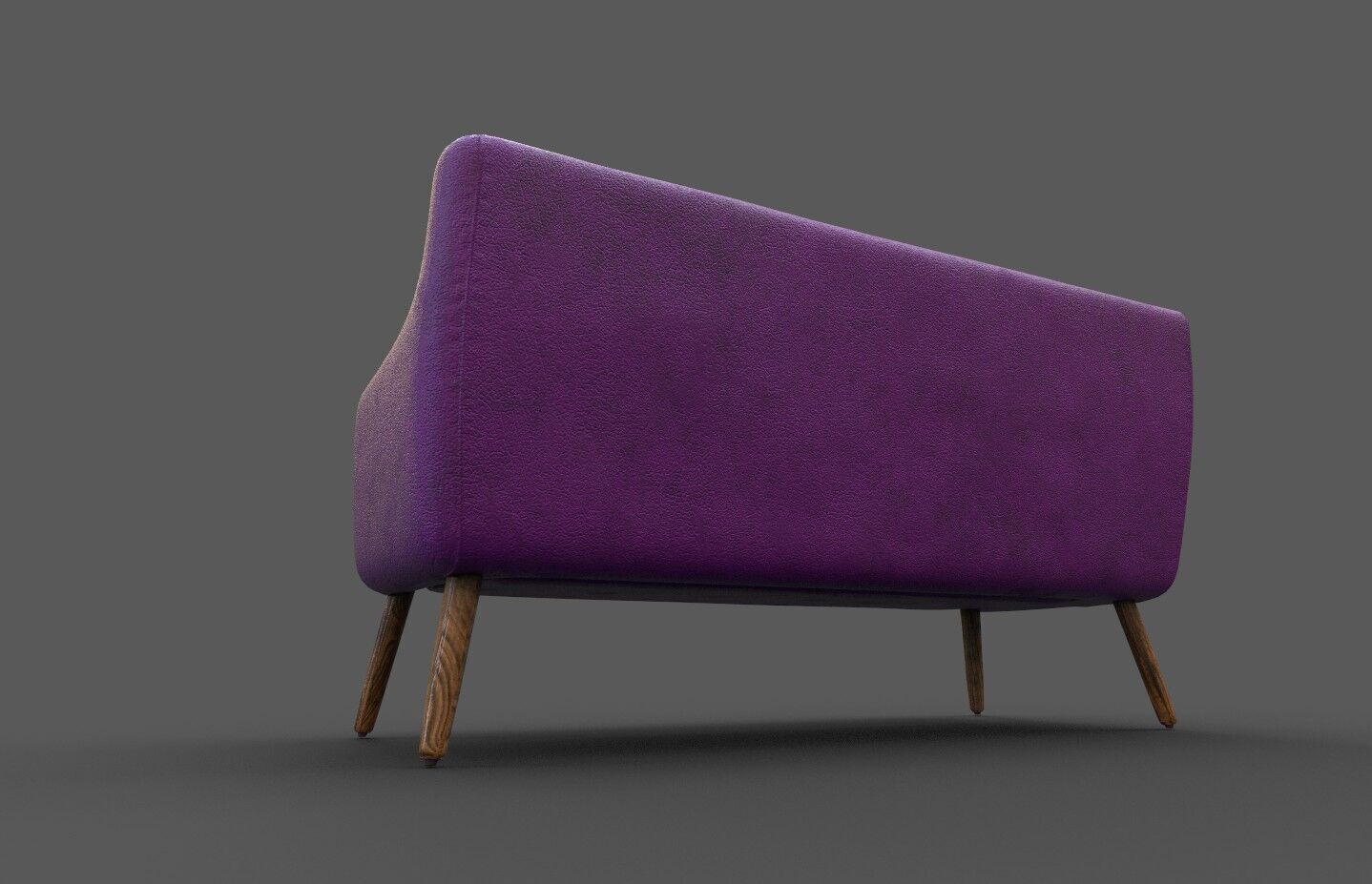 Courch-Sofa  Furniture Low-poly 3D model_3