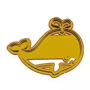 Whale cookie cutter