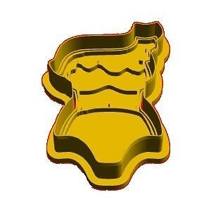 Swimwear Cookie Cutter 3D model