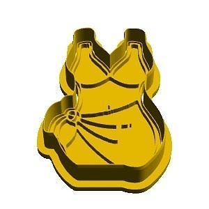 Swimwear Cookie Cutter 3D model