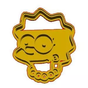 Simpsons Cookie Cutter 3D model_0
