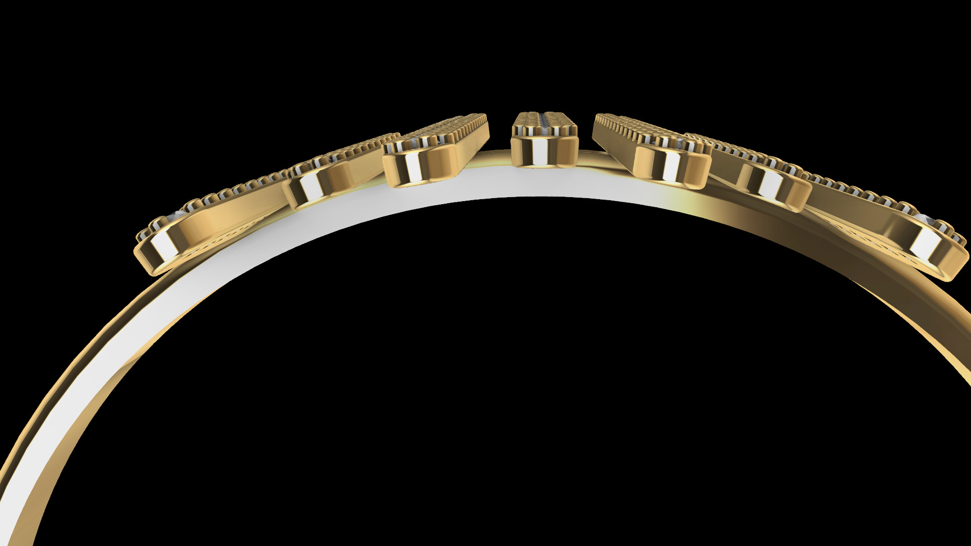 diamond bracelet base 3D print model_3