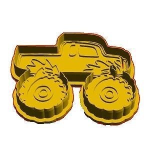 Monster Truck Cookie Cutter 3D model