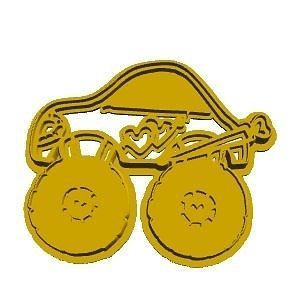 Monster Truck Cookie Cutter 3D model