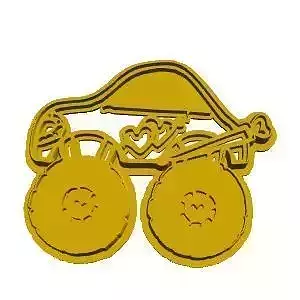 Monster Truck Cookie Cutter