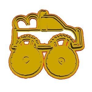 Monster Truck Cookie Cutter 3D model