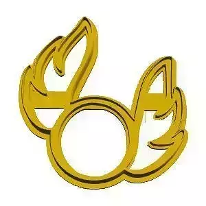 Golden snitch cookie cutter