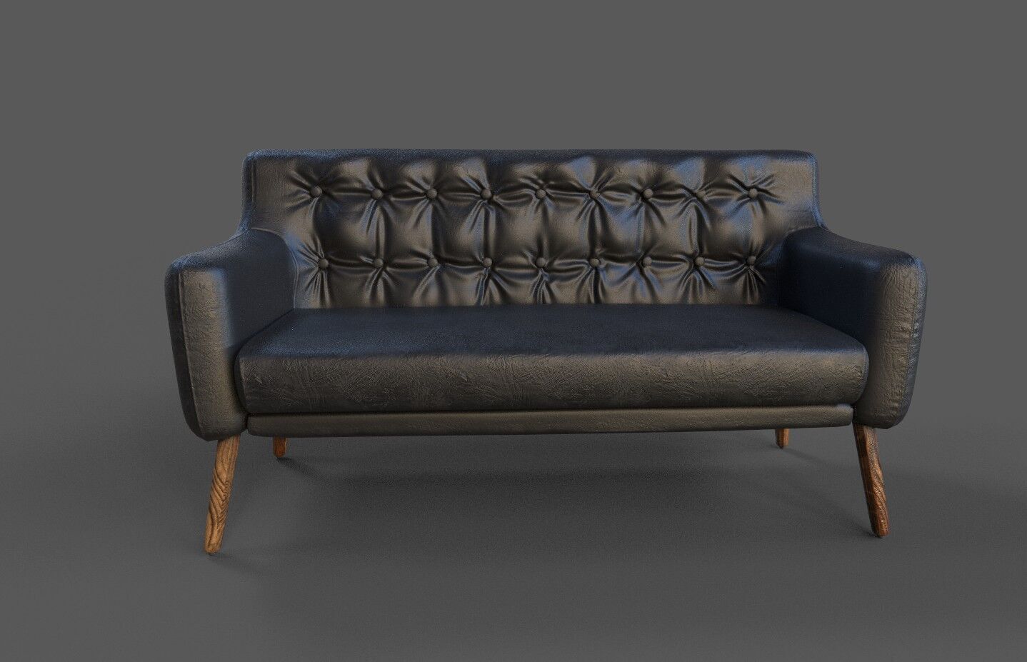 Courch-Sofa  Furniture Low-poly 3D model_2