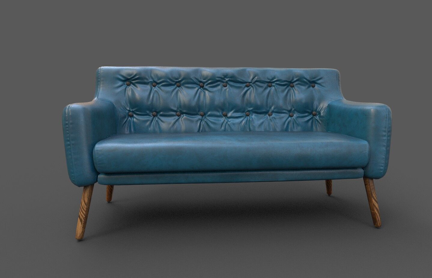 Courch-Sofa  Furniture Low-poly 3D model_17