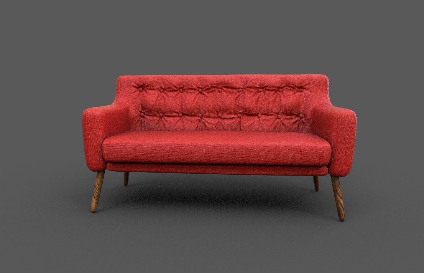 Courch-Sofa  Furniture Low-poly 3D model_37