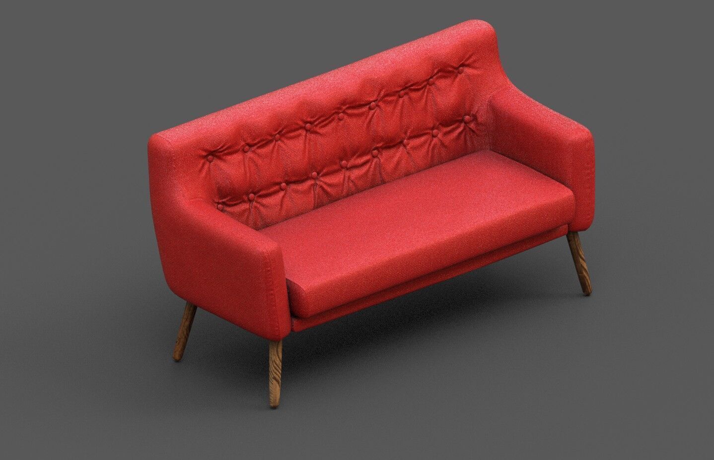 Courch-Sofa  Furniture Low-poly 3D model_36