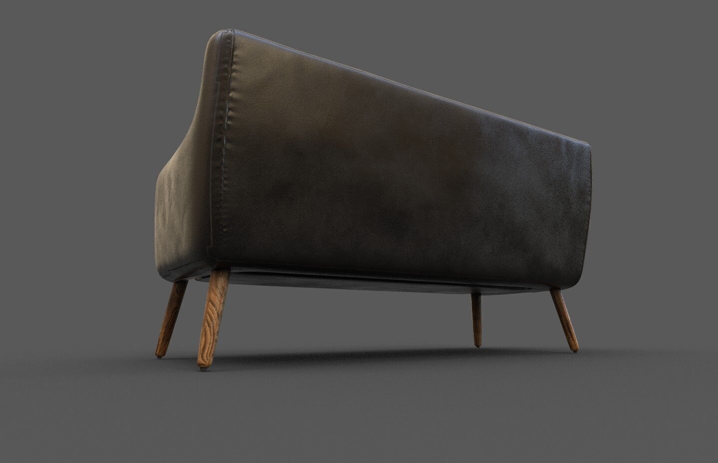 Courch-Sofa  Furniture Low-poly 3D model_24