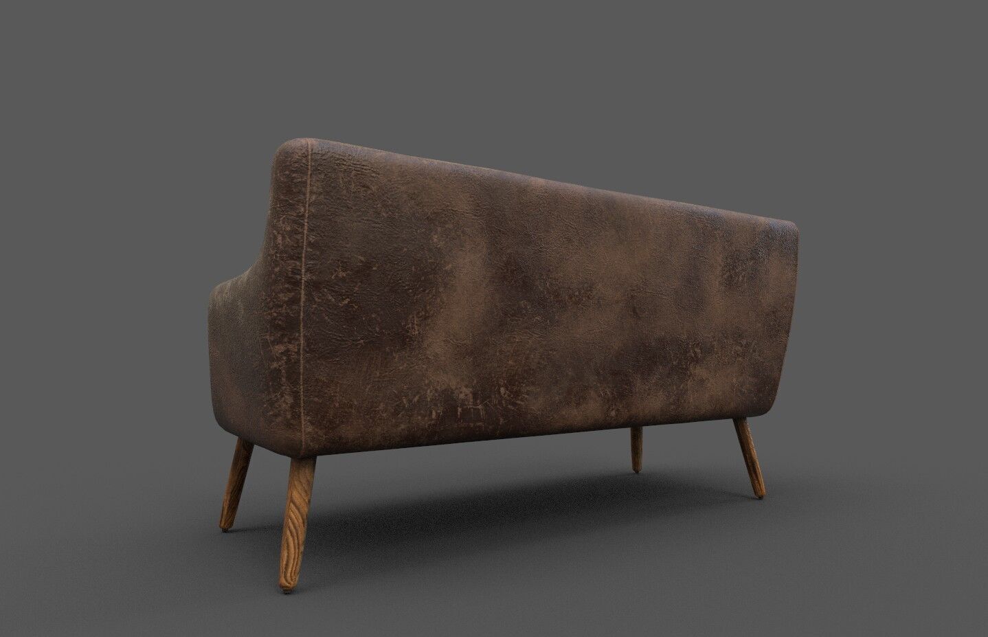 Courch-Sofa  Furniture Low-poly 3D model_14