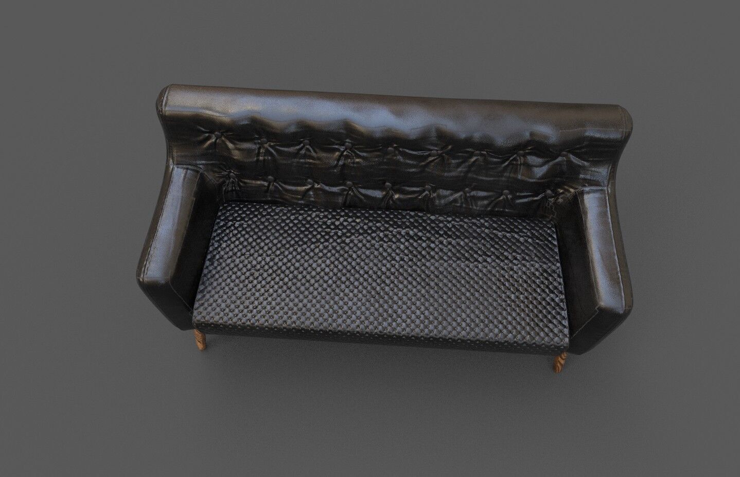 Courch-Sofa  Furniture Low-poly 3D model_25