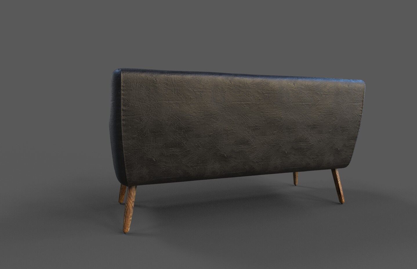 Courch-Sofa  Furniture Low-poly 3D model_4