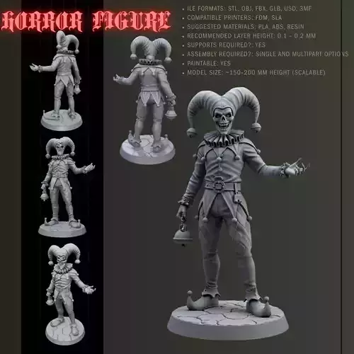 Grinning Fear  3D print model