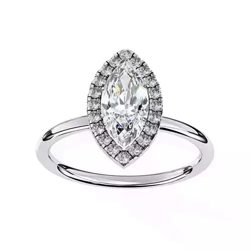 MARQUISE DIAMOND RING -CAD-117 3D print model