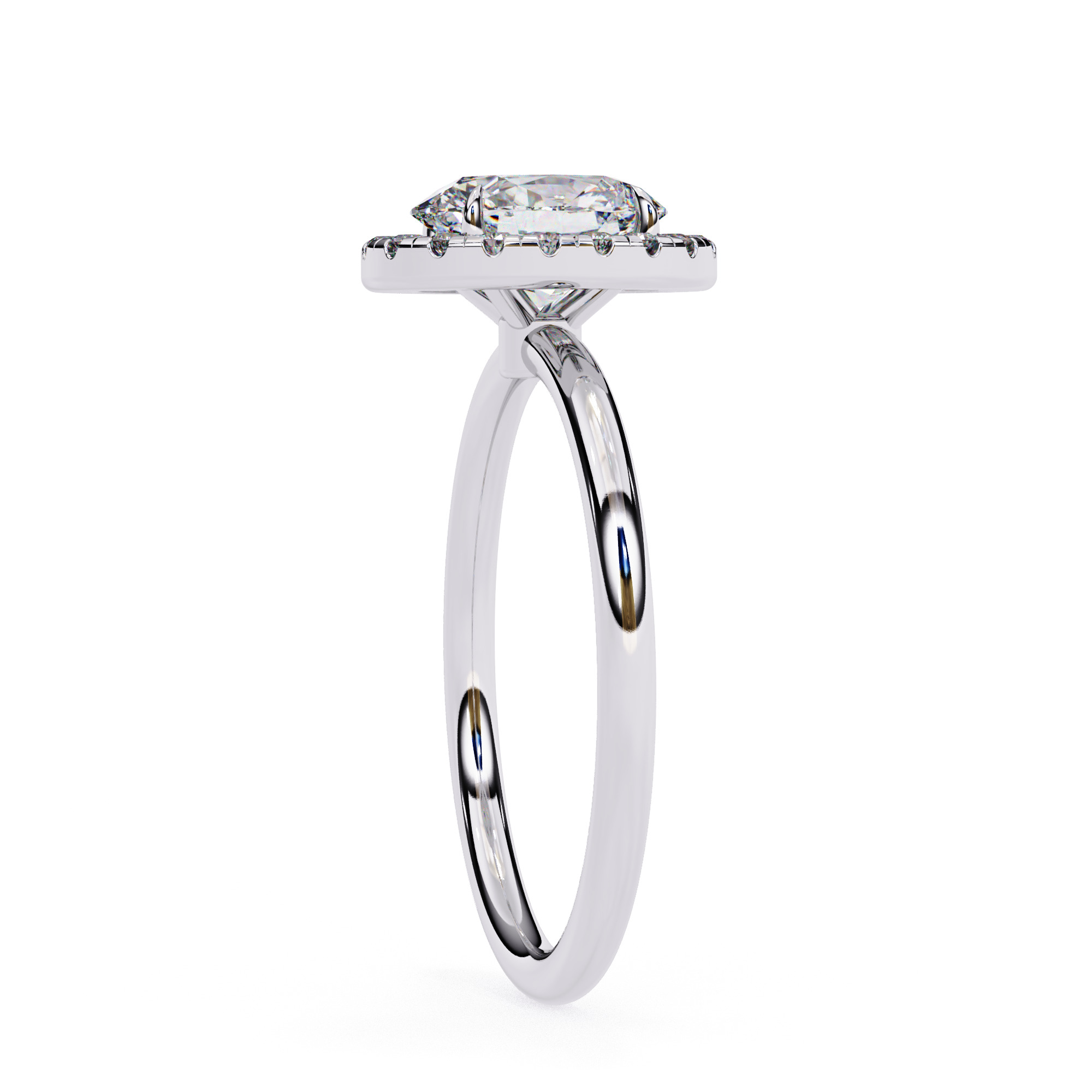 ROUND DIAMOND RING -CAD-118 3D print model_6