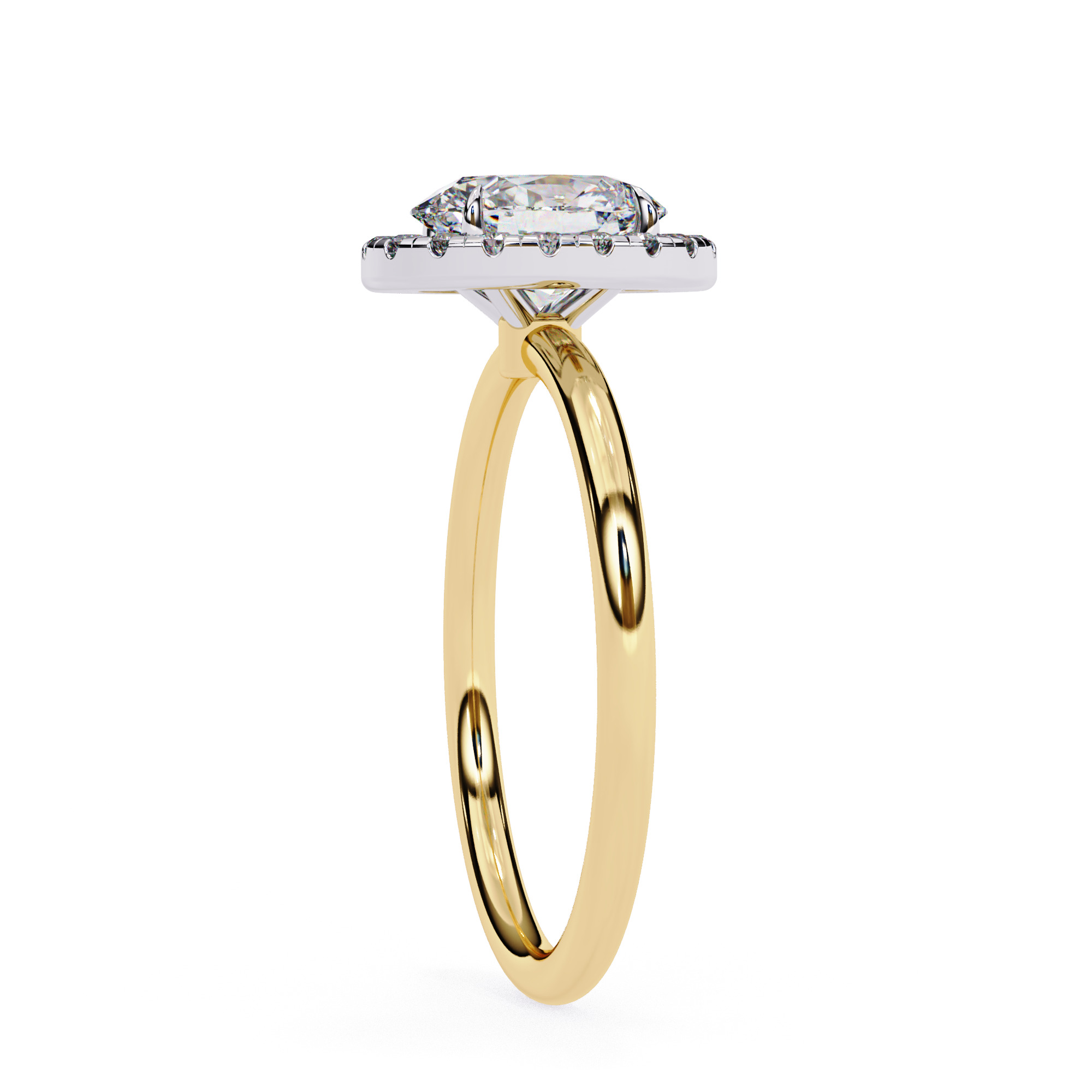 ROUND DIAMOND RING -CAD-118 3D print model_7