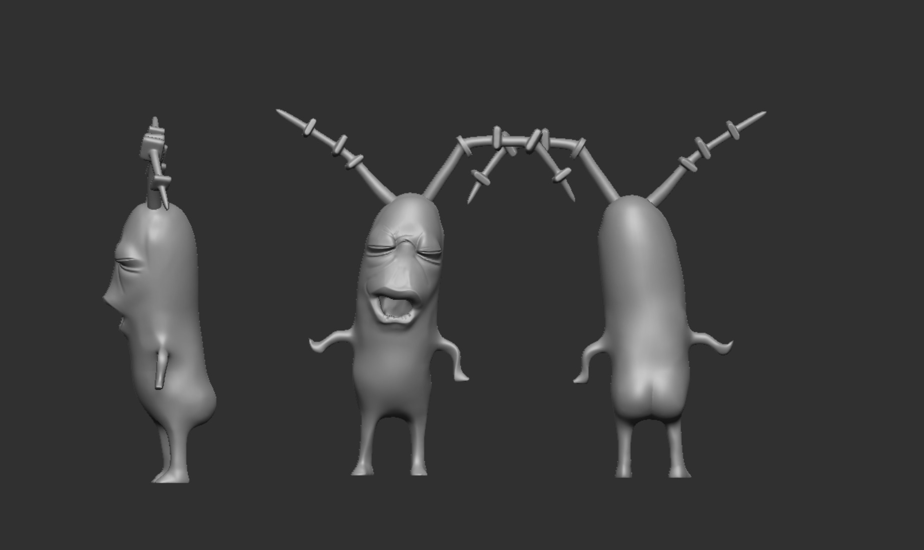 Plankton meme 3D print model_1