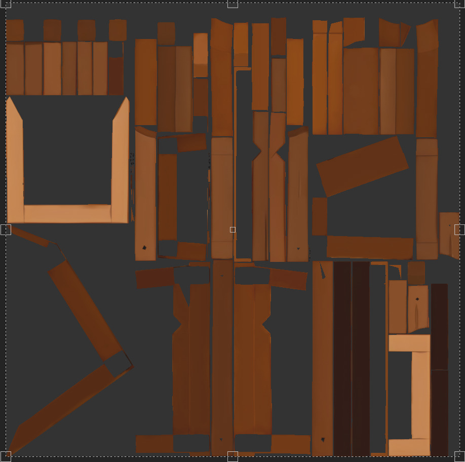 Modular Low Poly Wooden Crate Set Low-poly 3D model_24