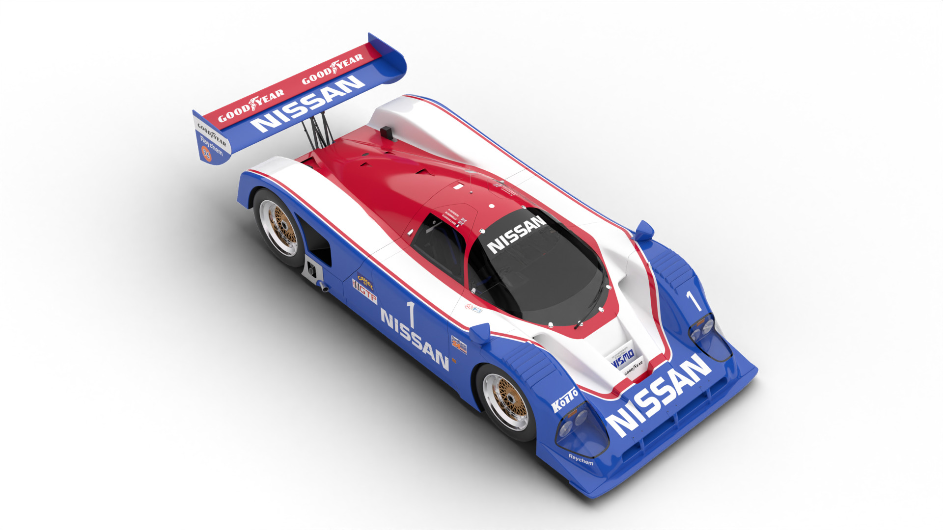 Nissan R90CK Le Mans Racing 1990 3d model 3D model_6