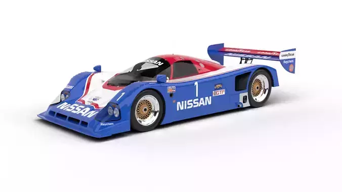 Nissan R90CK Le Mans Racing 1990 3d model 3D model