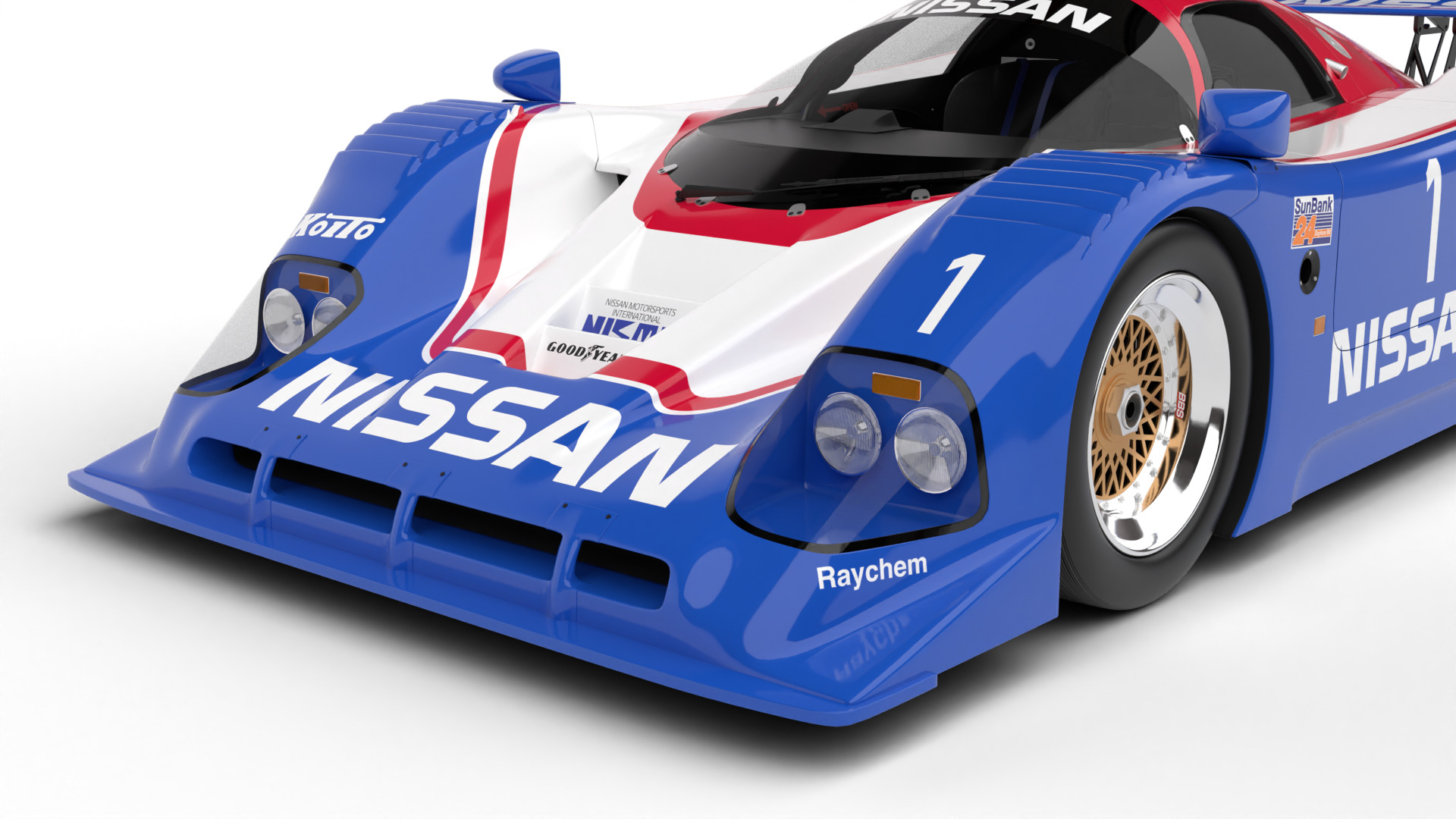 Nissan R90CK Le Mans Racing 1990 3d model 3D model_18