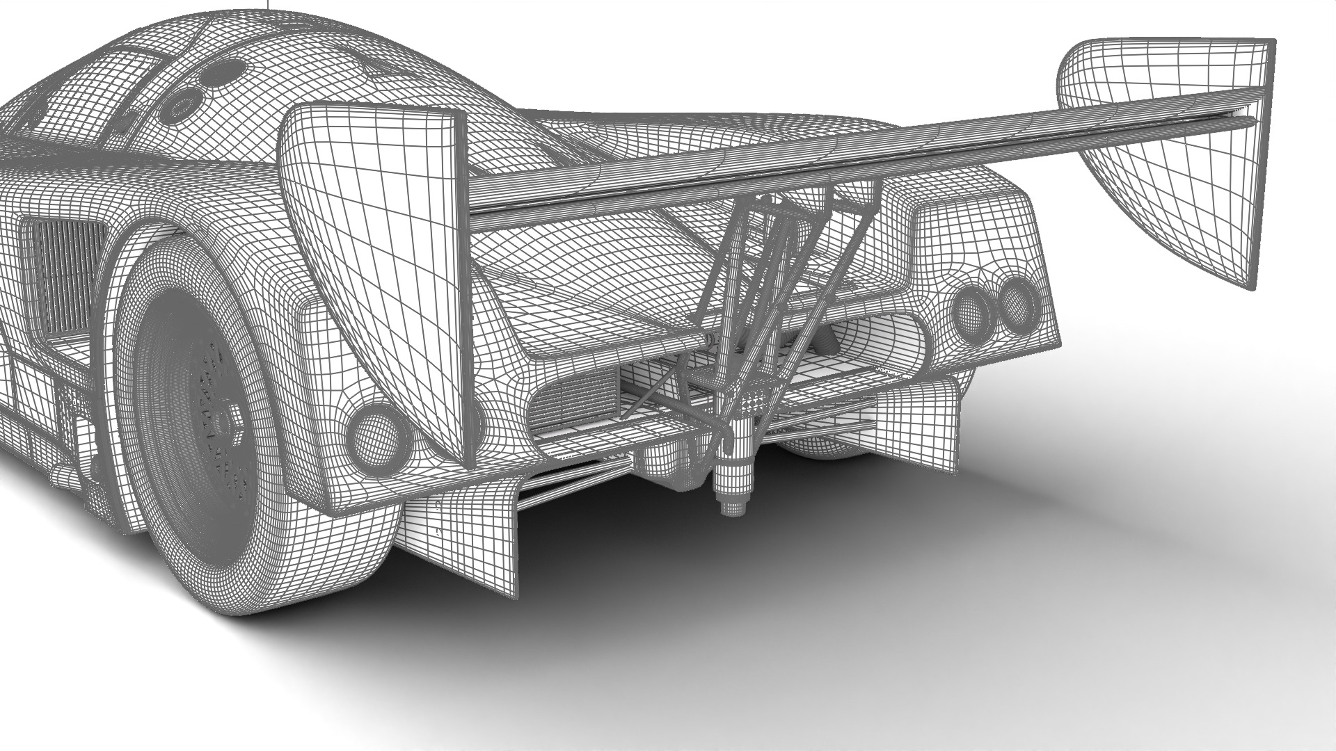 Nissan R90CK Le Mans Racing 1990 3d model 3D model_29