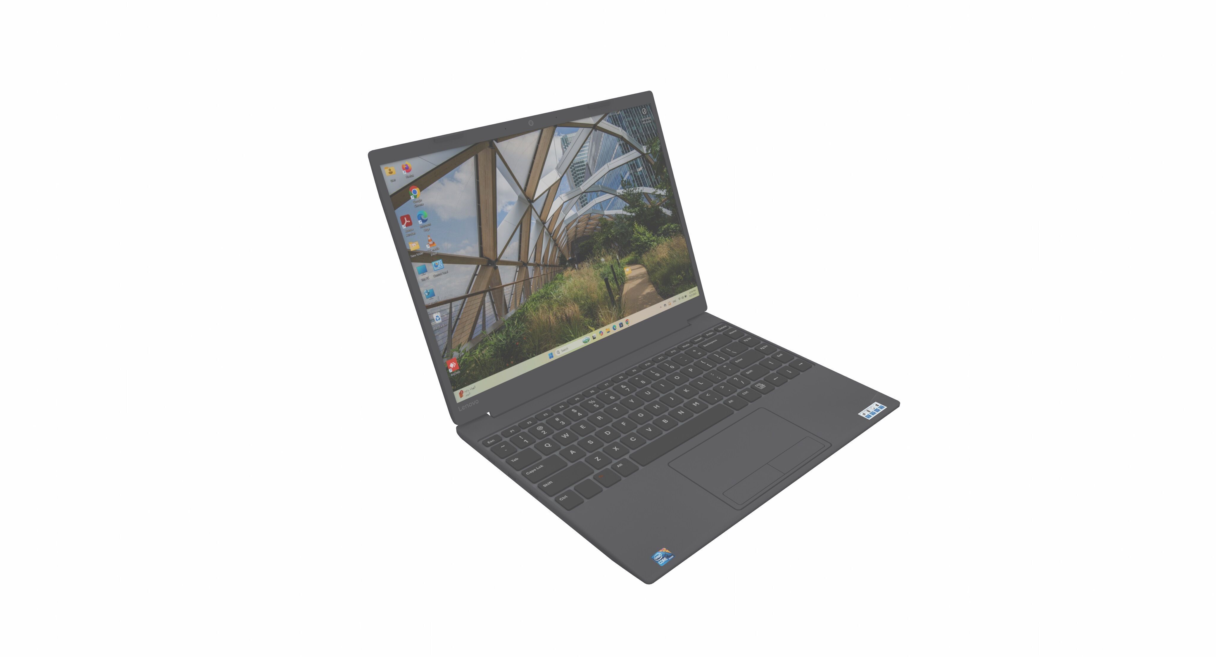 Realistic 3d model of Lenovo Low-poly 3D model_1