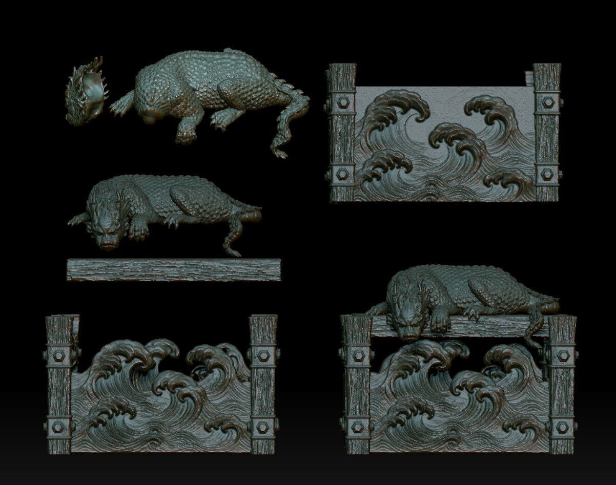 Dragon King Beast Tamer of the Waves 3D print model_7