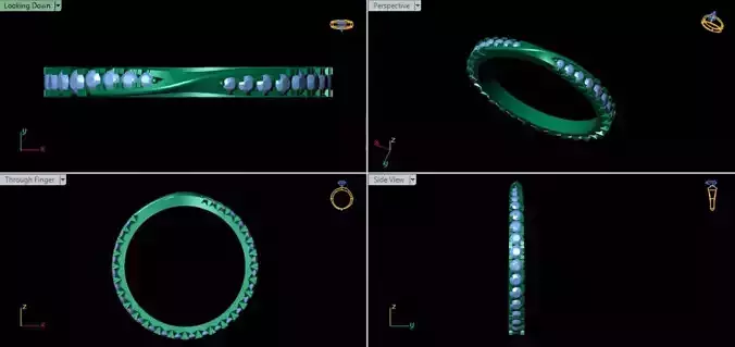 Harry Winston Brilliant Love Band Ring 3D print model