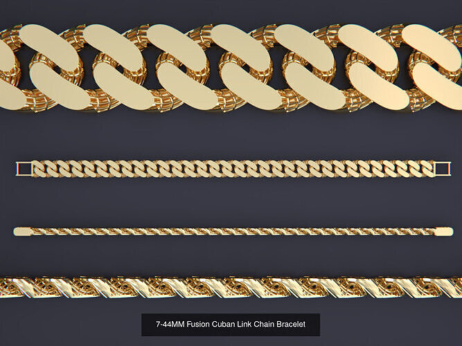 Cuban Link Chain Bracelet collection with discount 