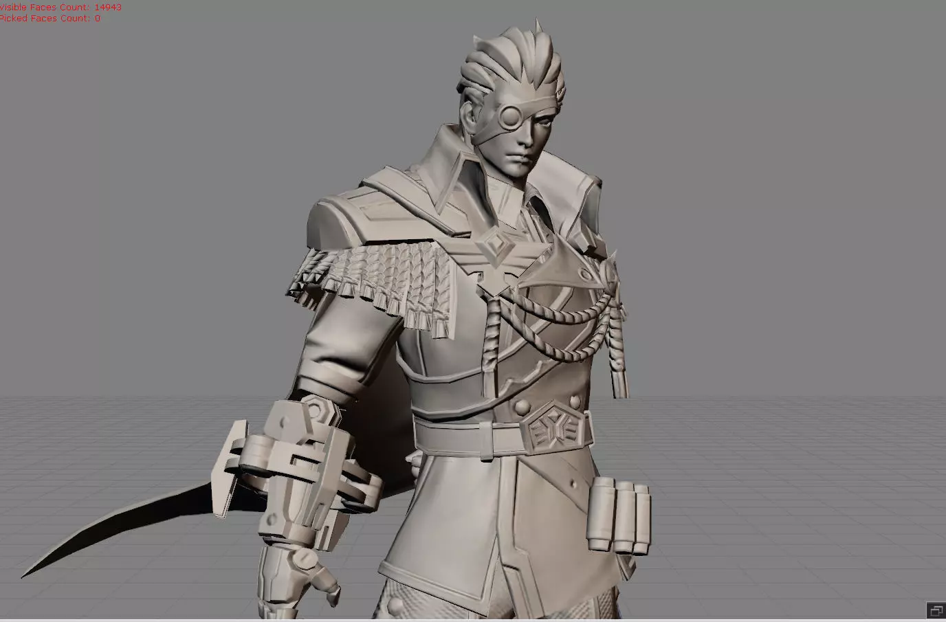 Vale Dictator Low-poly 3D model_0