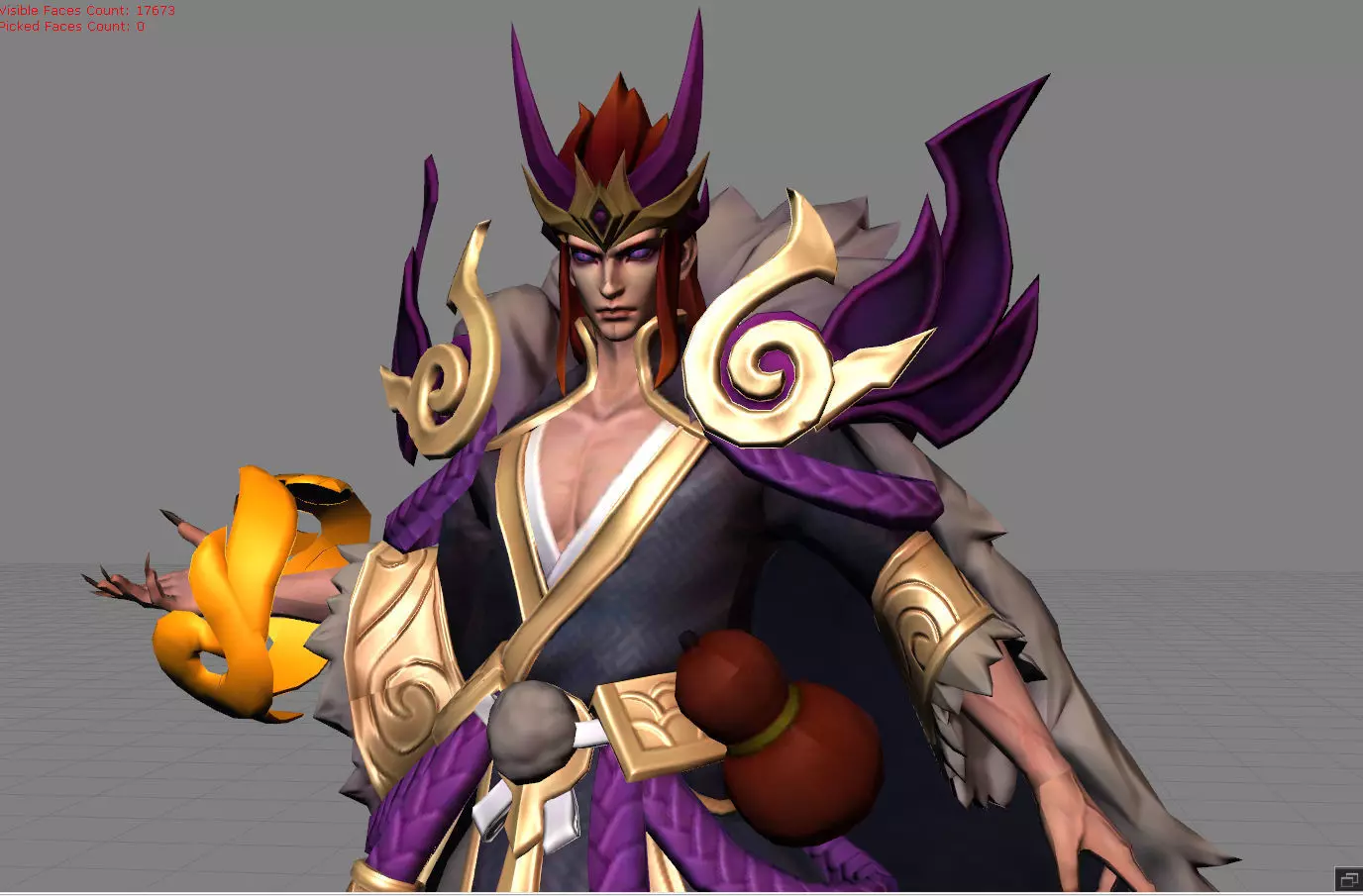 Valir Demonlord Low-poly 3D model_0