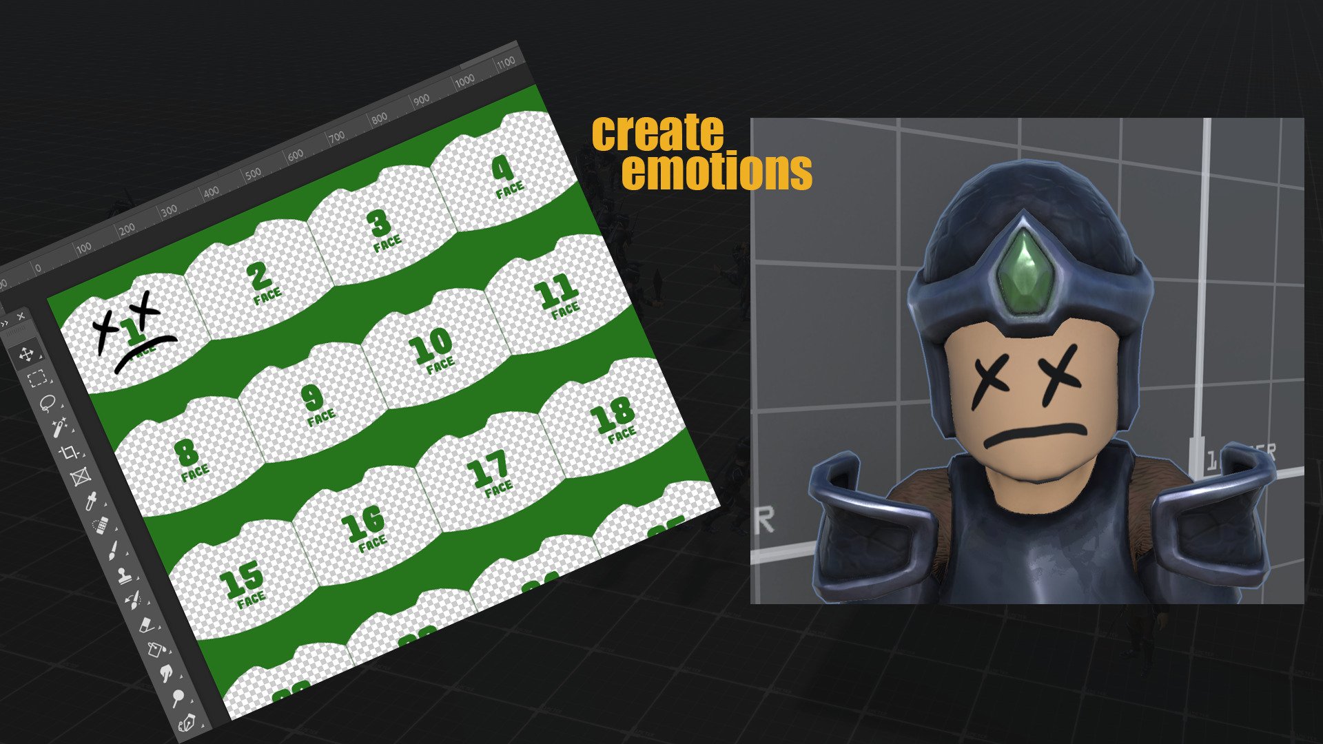 Knight  Low-poly 3D model_11