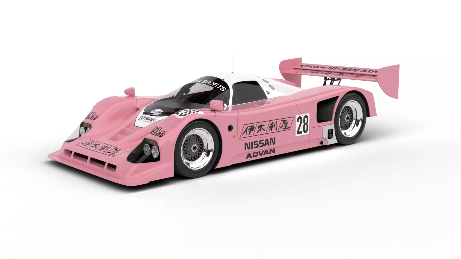 Nissan R90CK Italya Team Racing 1990 3d model 3D model