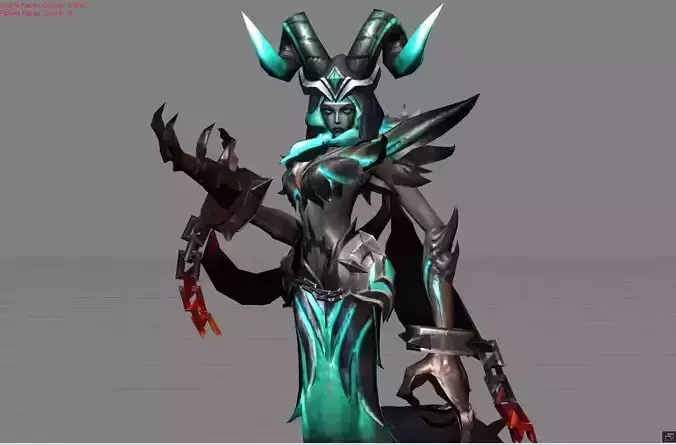 Vexana old base Low-poly 3D model