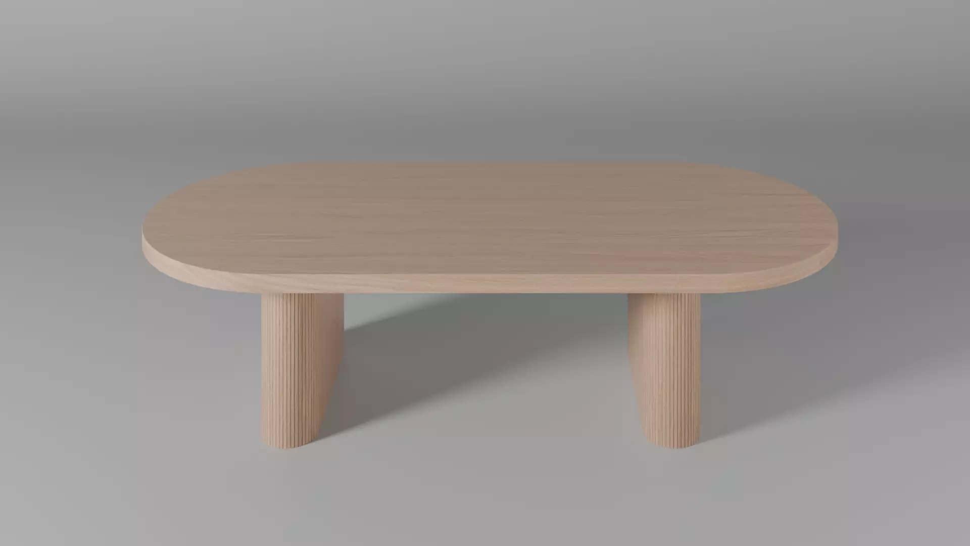 Wooden Wide Table 3D model_0