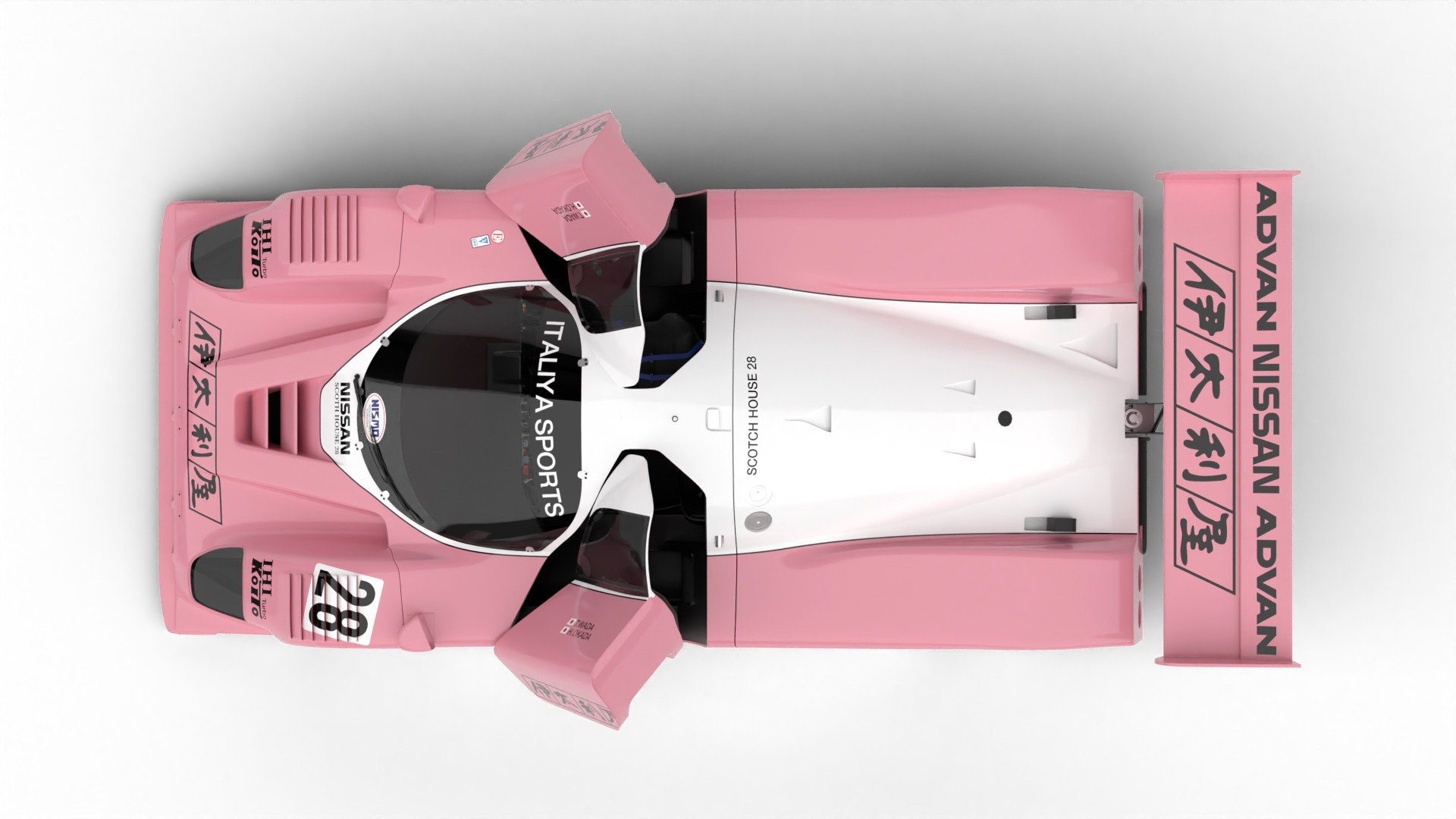 Nissan R90CK Italya Team Racing 1990 HQ 3d model 3D model_13